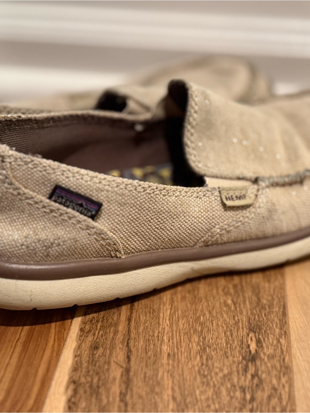 Patagonia Women’s Slip-On Canvas Loafers in Tan
